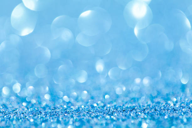 istock Blue bokeh abstract light backgrounds. Christmas card 1084867904
