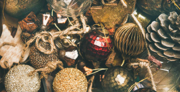 istock Christmas or New Year texture, wallpaper and background, wide composition 1084868232
