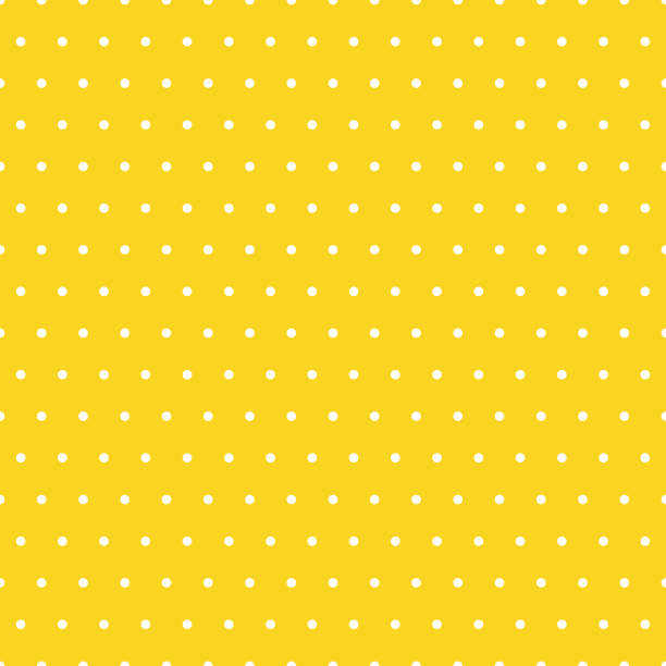 Small Polka Dots Pattern On A Yellow Background Stock Illustration -  Download Image Now - Yellow, Pattern, Backgrounds - iStock