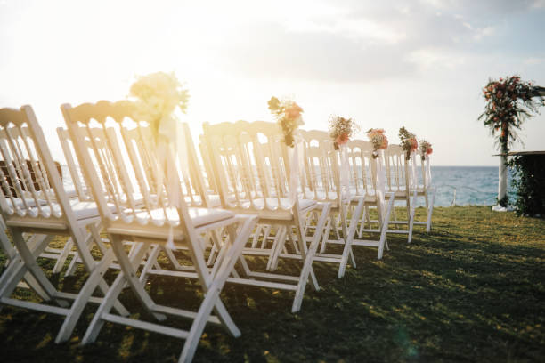istock Beautiful wedding arch on the beach 1084872482