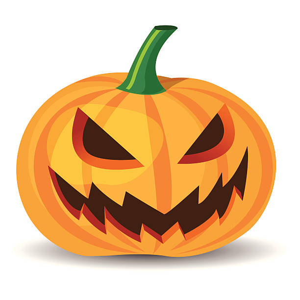 Halloween pumpkin vector art illustration