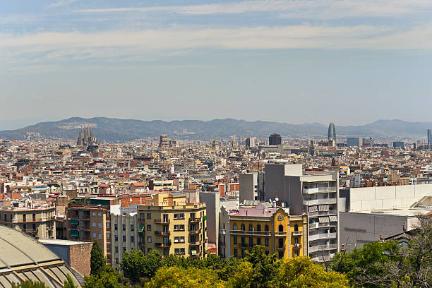 istock View from Montjuic over Barcelona, Spain. 108488758