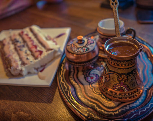 istock Turkish Coffee with some traditional mediterranean cake 1084891144