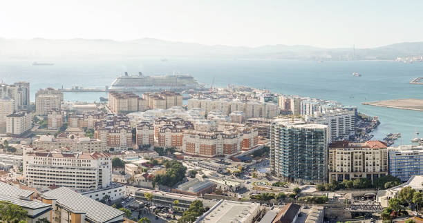 istock Panoramic view of architecture in Gibraltar, British Oversea Territory 1084899940
