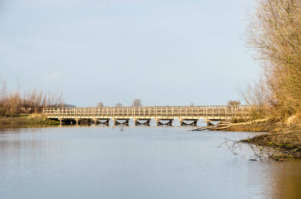 istock Wooden pedestrian bridge 1084906404