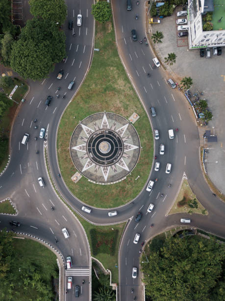 istock Curved road and U-turn 1084911884