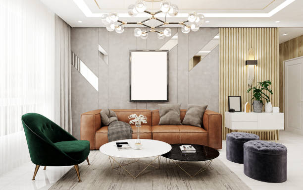 istock 3D render of Living Room 1084912394