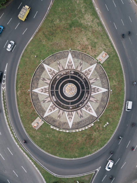 istock Tower in the middle of road 1084916034