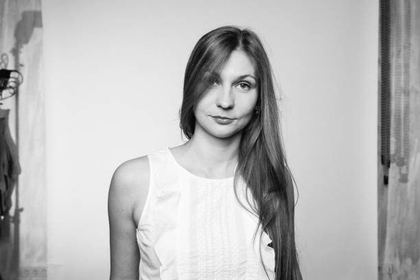 istock Black and white photo in studio 1084928770