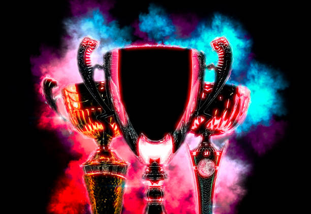 istock Colorful trophy cup. Digital illustration 1084929172