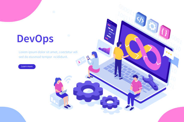 devops концепции - administrator telephone office support stock illustrations