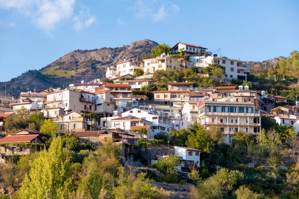 Village of Agros. Limassol District, Cyprus Village of Agros. Limassol District, Cyprus. limassol stock pictures, royalty-free photos & images