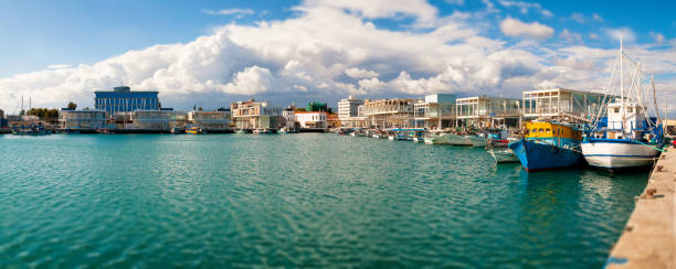 New Limassol Marina New Limassol Marina. Panoramic photo limassol marina stock pictures, royalty-free photos & images