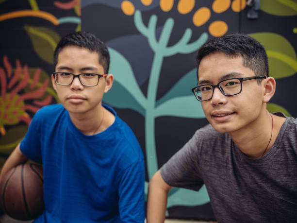 istock Twins at basketball 1084976976