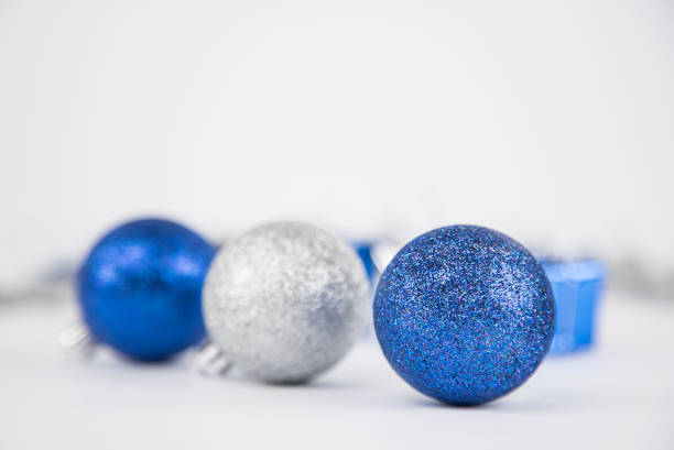 istock Blue And Silver Holiday Ornaments 1084977134