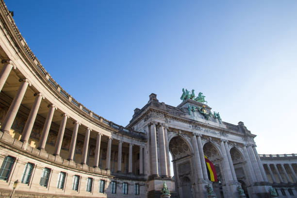 istock the triumphal arch and jubelpark brussels belgium 1084979236