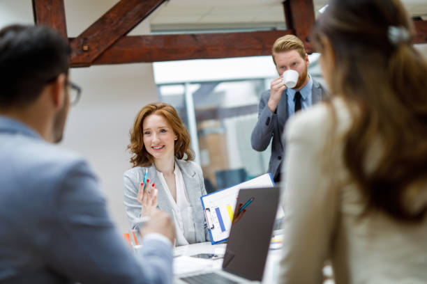 istock Business people during formal business meeting 1084984788