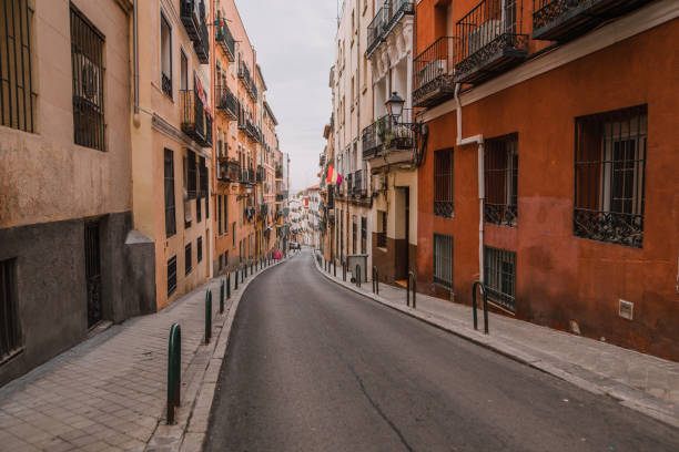 A street in Madrid, Spain, city centre