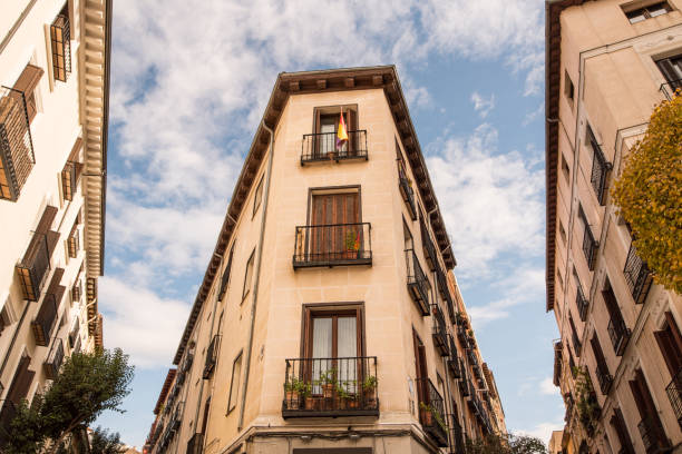 istock Residential buildings in Madrid, Spain 1084987178