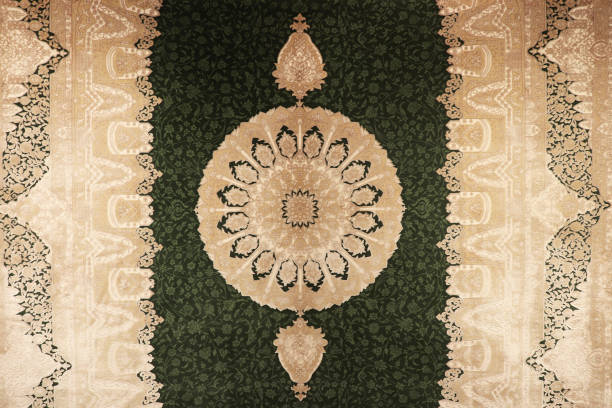 istock Traditional floor cover design background. Turkish oriental carpet texture. Beautiful textile rug decor backdrop. 1084991046