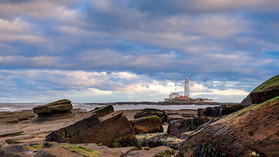 St Mary's Lighthouse and Rocks