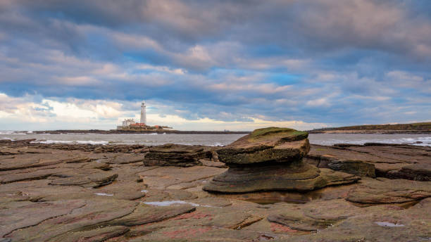 istock Sea Eroded Rock at St Mary's Lighthouse 1084993260