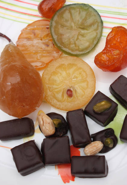 istock Fine chocolates and Candied fruits 1084995758