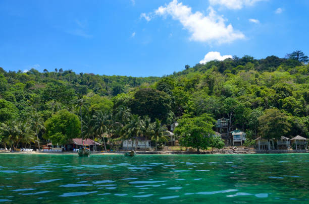 istock Beach with bungalow in Thailand 1084996012