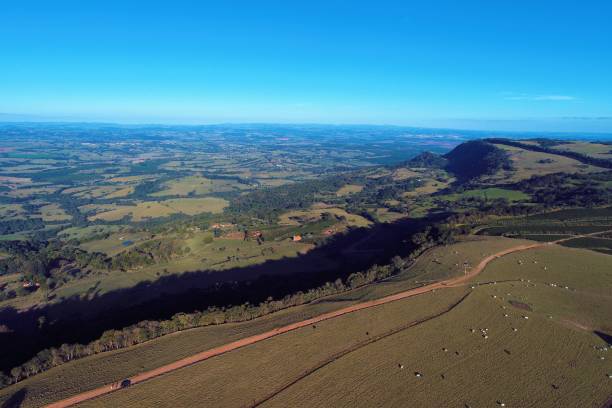 istock Drone view of rural scene 1085000358