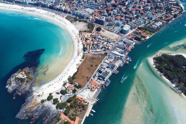 istock Beautiful beach photo by drone 1085000378