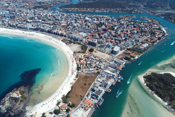 istock Beautiful beach photo by drone 1085000382