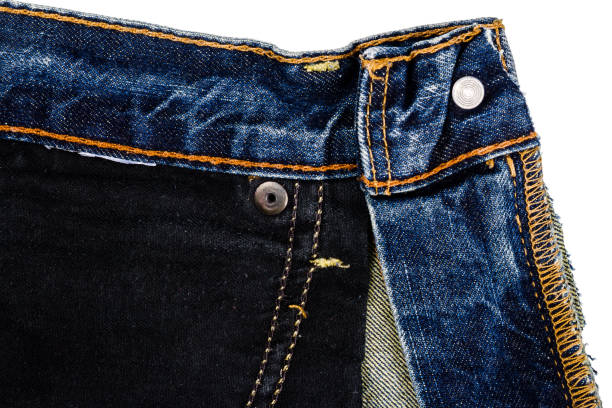 istock Piece of blue jeans fabric 1085009400