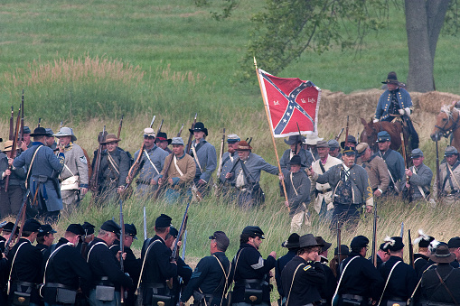 Gettysburg National Battlefield civilwar reenactment Gettysburg Pa photograph taken July 2009
