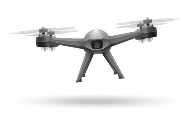 istock aerial mobile drone quadcopter smart quadrocopter for video and photo shooting stock vector illustration 1085016640