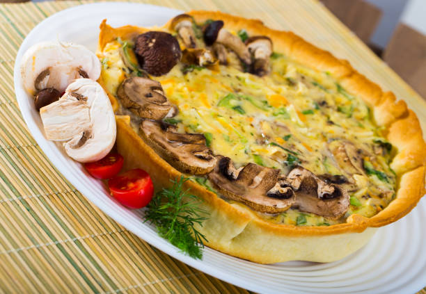 istock Quiche tart with mushrooms 1085021110