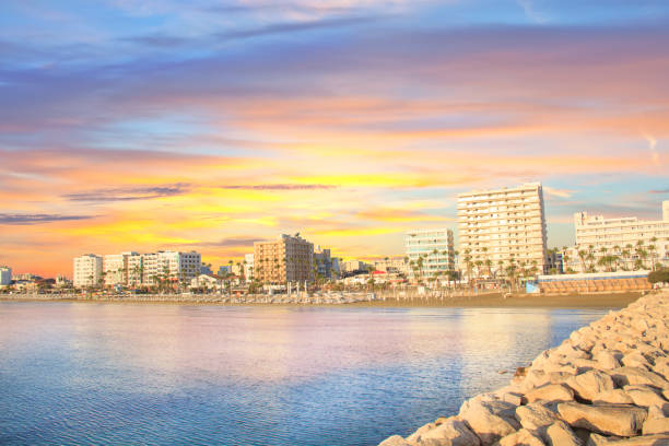 istock Main street in Larnaca, Cyprus 1085023996