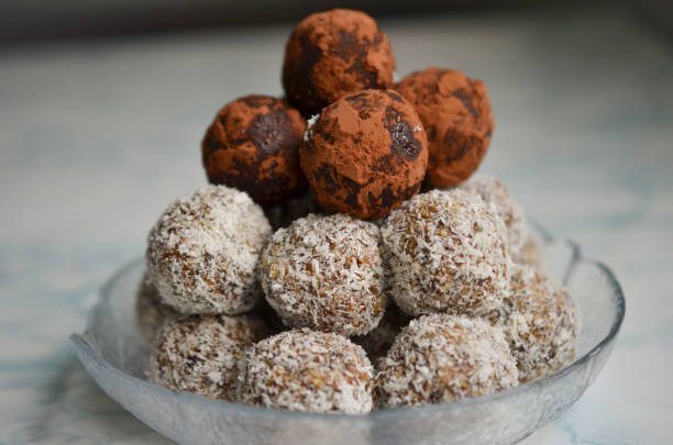 istock Lemon, dates, coconut and cocoa energy balls 1085024704