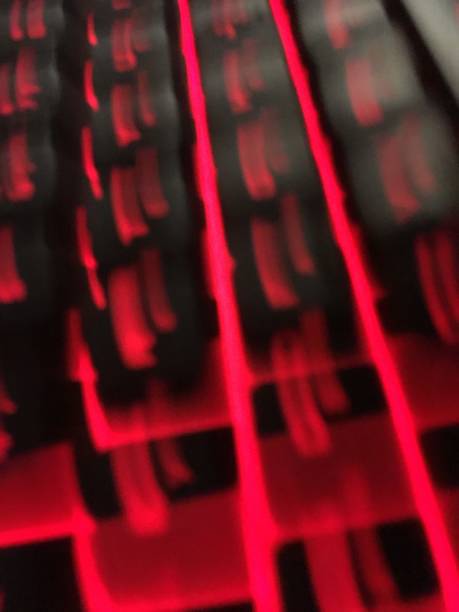 istock Abstract keyboard red background photo 1085028900