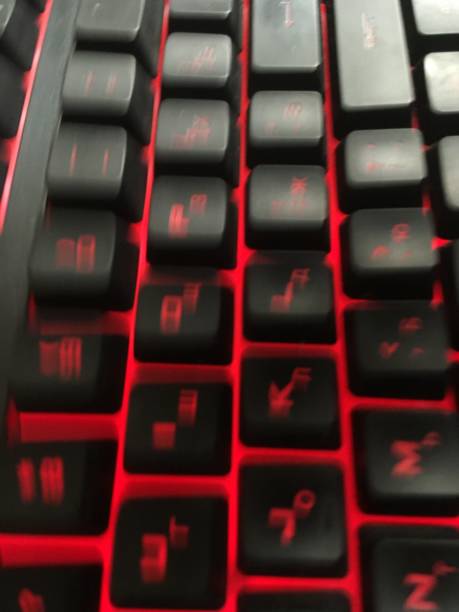 istock Abstract keyboard red background photo 1085028928