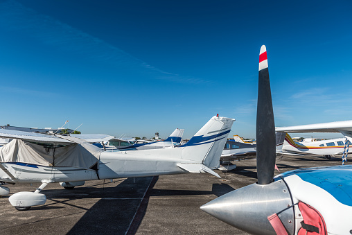 Small private aircraft fleet in Miami.