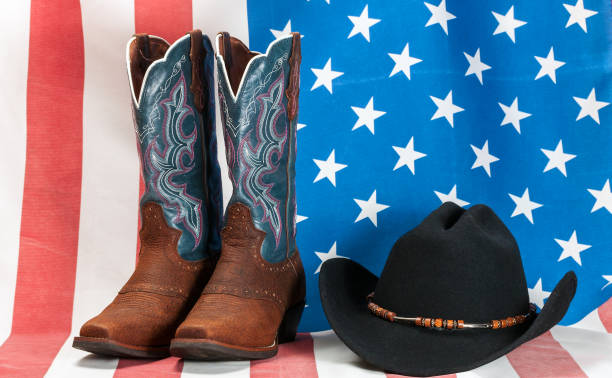 istock American flag hat and boots 1085043558