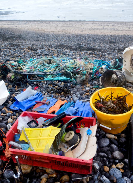 istock a pile of plastic waste lying on a beach from a beach cleaning project 1085052016