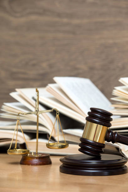 istock wooden gavel and books 1085054370