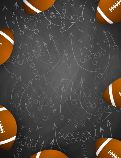 Football background Football background safety american football player stock illustrations