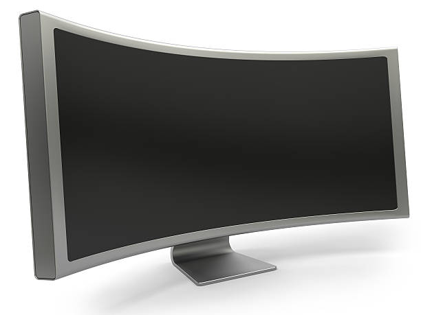 istock Curved blank LCD computer monitor 108506009