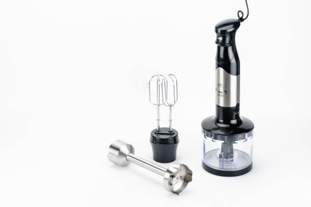 istock Blender with accessory on the white matt background with copy space 1085062078