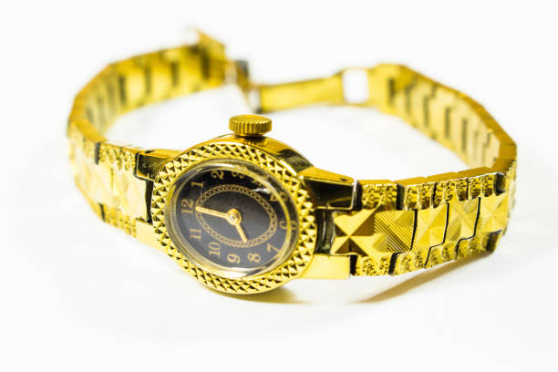 small wristwatch gold watch