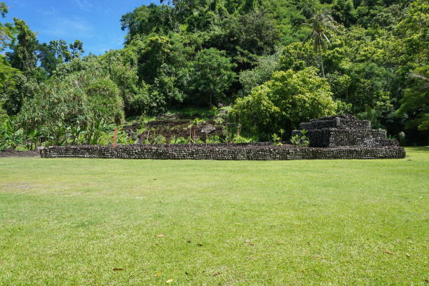 istock Marae old stone structure Tahiti French Polynesia 1085064118