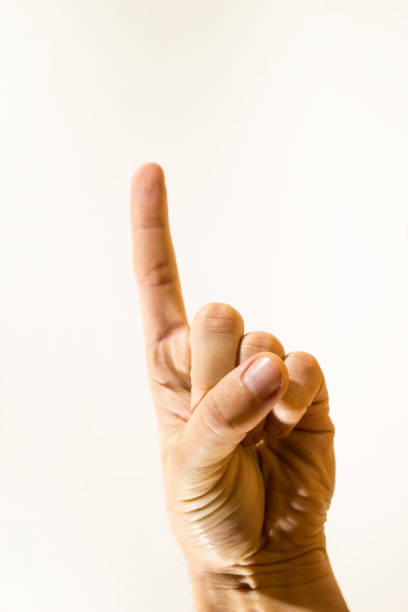 istock symbol of a unit on the fingers 1085065802