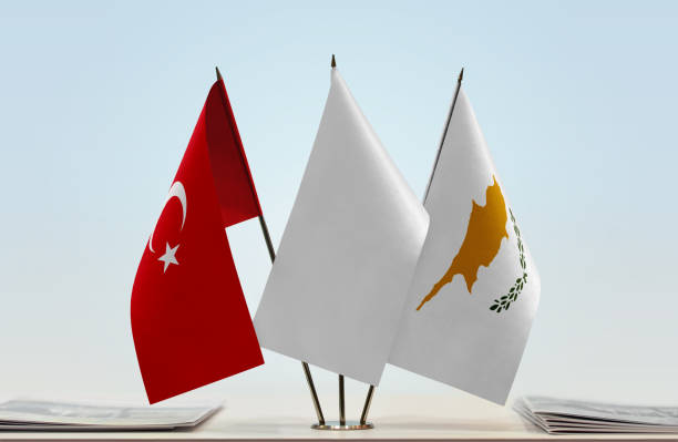 istock Flags of Turkey and Cyprus 1085069658